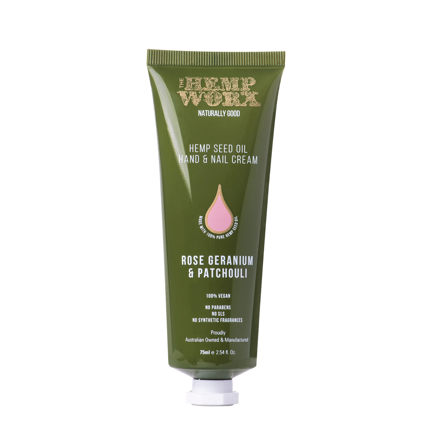 Rose Geranium Patchouli Pure Australian Hemp Hand cream